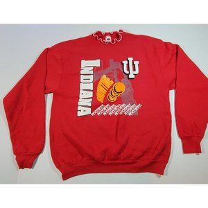 Vintage Indiana University IU Hoosiers  crewneck sweatshirt Size XL Made In Usa